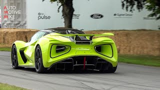 2000HP Lotus Evija (1700Nm) 4x4 BURNOUTS at Goodwood FOS