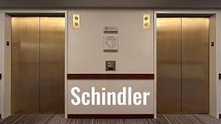 Nice Custom 1994 Schindler Traction Elevators at the Hilton Boston Logan Airport, Boston MA