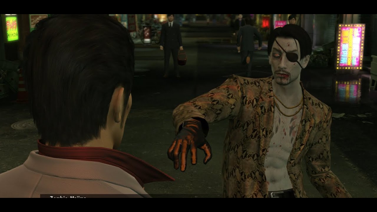 Yakuza Kiwami Zombie Majima (3) YouTube