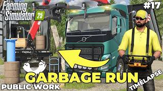 VOLVO FH16 780 HKLクレーンで農場を片付けろ！♻️ | 公共事業 | Farming Simulator 25 | 第17話 screenshot 1