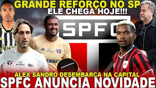 CHEGA HOJE!!! SPFC ANUNCIA NOVIDADE! GRANDE REFORÇO PARA ZUBELDIA | THIAGO MENDES; ALEX SANDRO E+