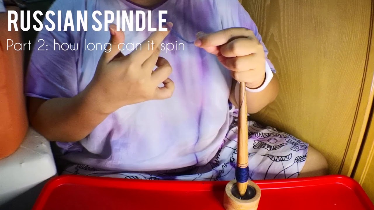 Closer look at russian spindle spinning YouTube