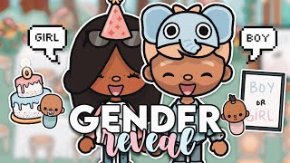 👶🏽 GENDER REVEAL PARTY! ITS TWINS… | VOICED Toca Life World Family Roleplay