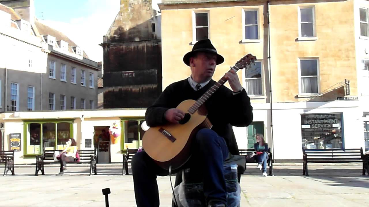 Busking - Gary Millhouse Spanish Guitar Bath Abbey Square