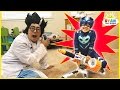 PJ MASKS IRL SUPERHEROES Catboy and Spiderman Surprise Eggs stolen by Romeo and Night Ninja