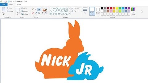 Hoe teken je een variant van het Nick Jr.-logo met MS Paint? | Tekenen op je computer