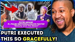 Putri Ariani ft Peabo Bryson - Beauty and the Beast | Reaction
