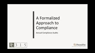 Brokers 3 1 5 A Formalized Approach to Compliance