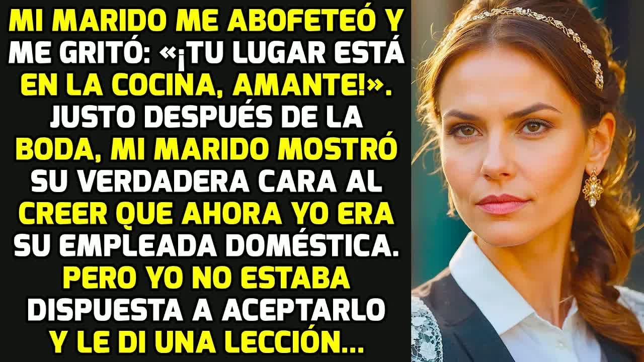 Mi Marido Me Abofeteó Y Gritó: «¡Tu Lugar Está En La Cocina, Amante!». Pero Yo... HISTORIAS LA VIDA