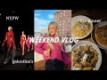 weekend vlog: NYFW, galentine’s brunch, dinner with friends | maddie cidlik