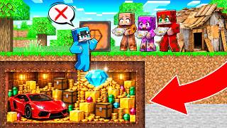 Me Hice MILLONARIO pero lo ESCOND de mis Amigos en Minecraft