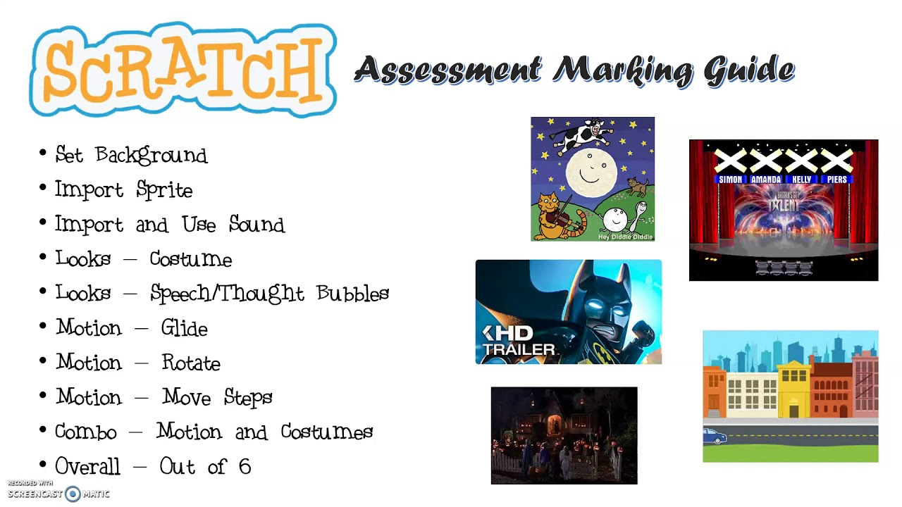 Scratch Animation Programming Assessment - YouTube