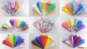 1 Hour Oddly Satisfying Slime Mixing Compilation Piping Bags!! ASMR Stress Relief Relaxing Slime DIY