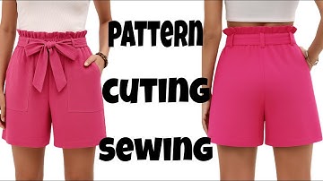 Sew Stylish Women’s Shorts Easily 🧵 | Simple Pattern Making + Sewing Tutorial