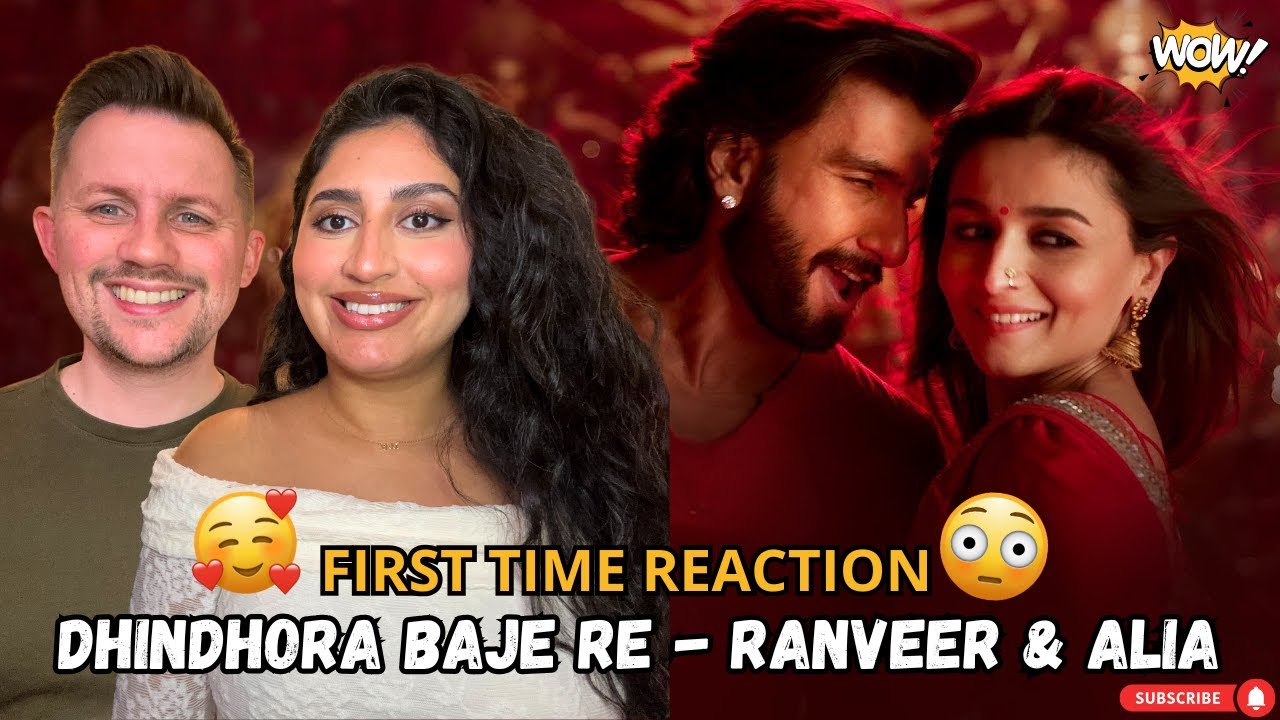 My husband reacts to Ranveer Sign & Alia Bhatt in Dhindhora Baje re | First time REACTION