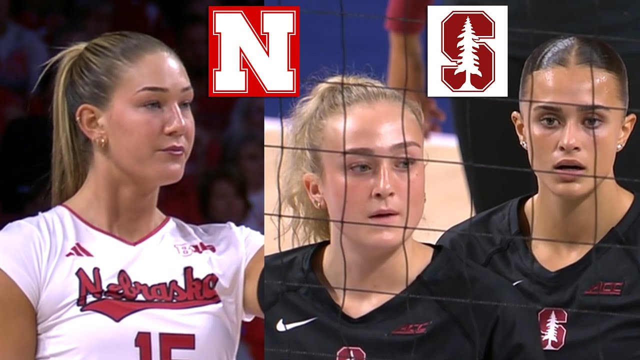 #6 Stanford vs #1 Nebraska Women's College Volleyball Highlights Full Game 2025 8 24