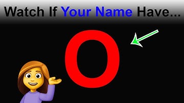 Watch This If Your Name Has Letter O in it..........(Hurry Up!)