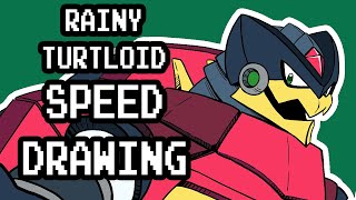 Speed Drawing - Rainy Turtloid @IanDimasArt