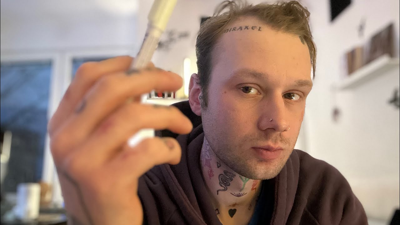 eye exam ASMR in a rush