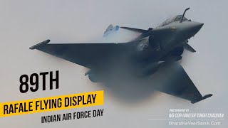 Rafale Fighter Jet Flying Display: 89th Indian Air Force Day