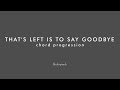 ALL THAT'S LEFT IS TO SAY GOODBYE (no piano) chord progression - Play Along The Real Latin Book