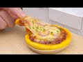 How To Make Miniature BBQ Chicken Pizza 🍕🍕🍕 | Miniature Cooking Food In Real Life #6