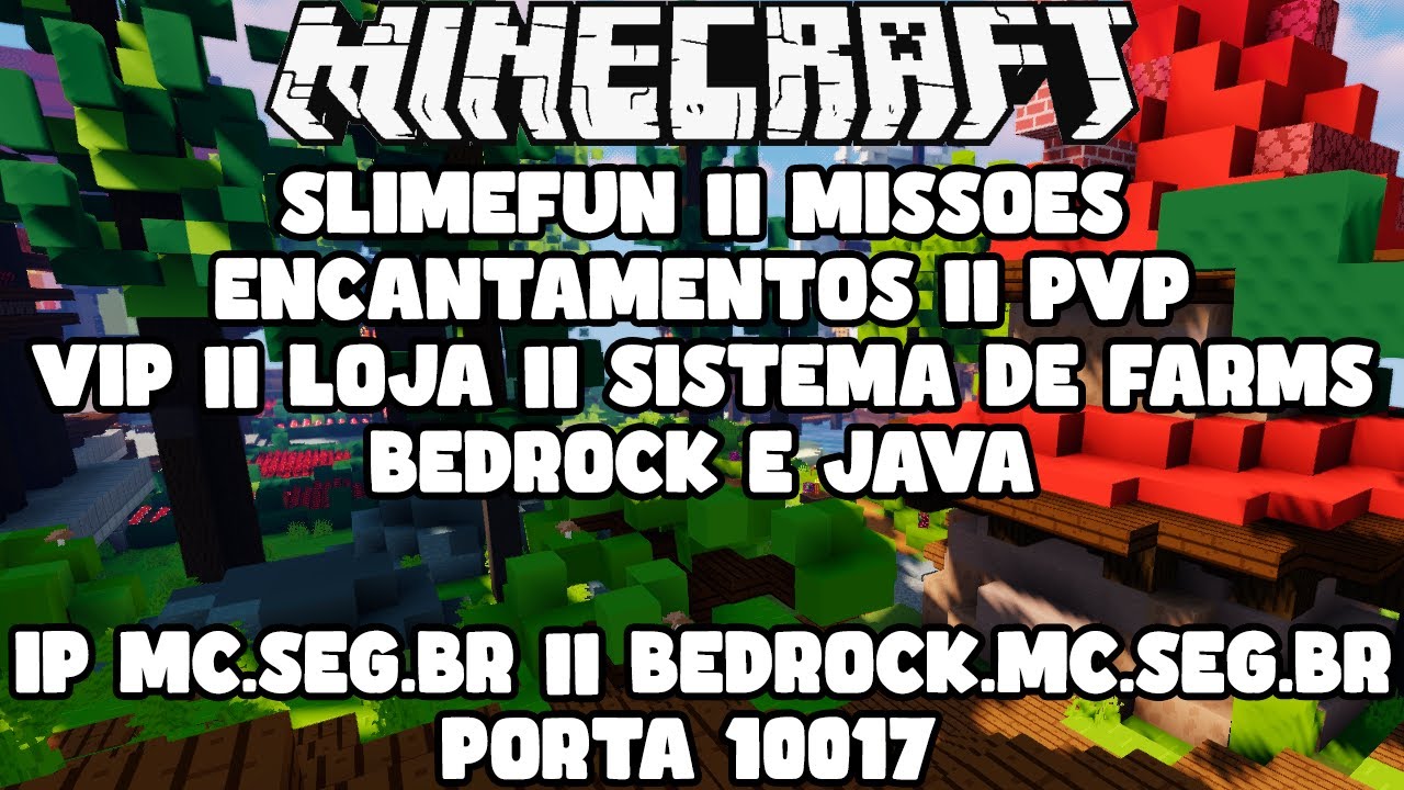 Servidor Brasileiro de Minecraft para Computador e Celular com Slimefun ...