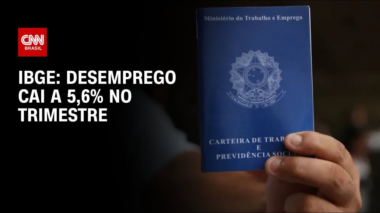 Mínima histórica: Desemprego cai a 5,6% no trimestre, aponta IBGE | CNN ARENA