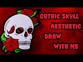 💀How to draw Creepy Skull ☠️| Haunted art |ghosty art...
