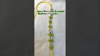 DIY Flower Bracelet ✨ Beginner Macrame Tutorial #macrametutorial #diy #claybracelet