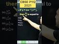 Q) If y = 𝐭𝐚𝐧^(−𝟏) (𝐞^𝟐𝐱 ), then 𝐝𝐲/𝐝𝐱 is equal to #cbse #maths #class12 #cbse2026