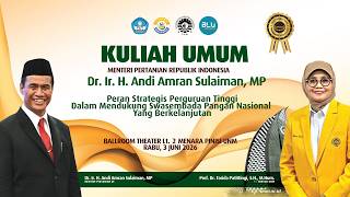      Kuliah Umum Menteri Pertanian Republik Indonesia