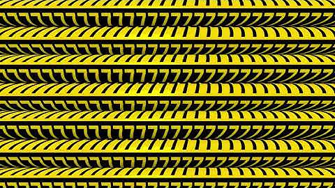 Number 7 rolling digital signage black and gold 1 hour loop