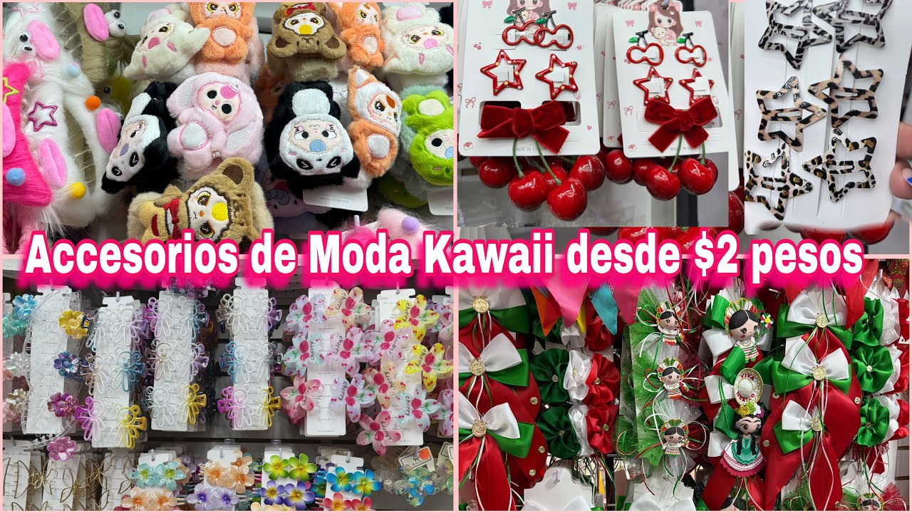 Accesorios Cabello desde $2 pesos Kawaii y de Moda, Moños, pinzas, cerezas y mas CENTRO CDMX