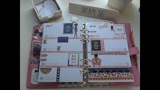 A5 Agenda 52 || Plan With Me || Featuring Elle Oh Elle Boss Babe Sticker Book || January 7-13 2019