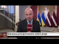 Latvijas un Ukrainas premjeri apspriež sadarbības un drošības jautājumus