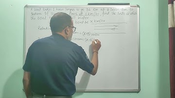 A boat takes 1 hour longer to go 36km up a river than to return.If the river flows at 3km/hr........
