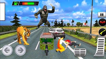 Modern Rickshaw Driving Games 🛺💥 Gameplay 07 - Driving Tuk Tuk In Offroad - Android Gameplay