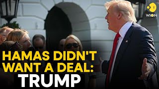Trump Blasts Hamas For Rejecting Peace ‘Hamas Didn't Really Want To Make A Deal, They Want To Die’