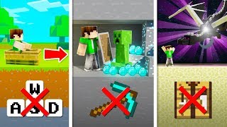 How to Beat Minecraft WITHOUT Mining, Crafting \& Walking!