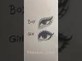 Girl and boy eye tutorial ✨#drawing #art #howtodraw #tutorial #simple #sketch #eyes