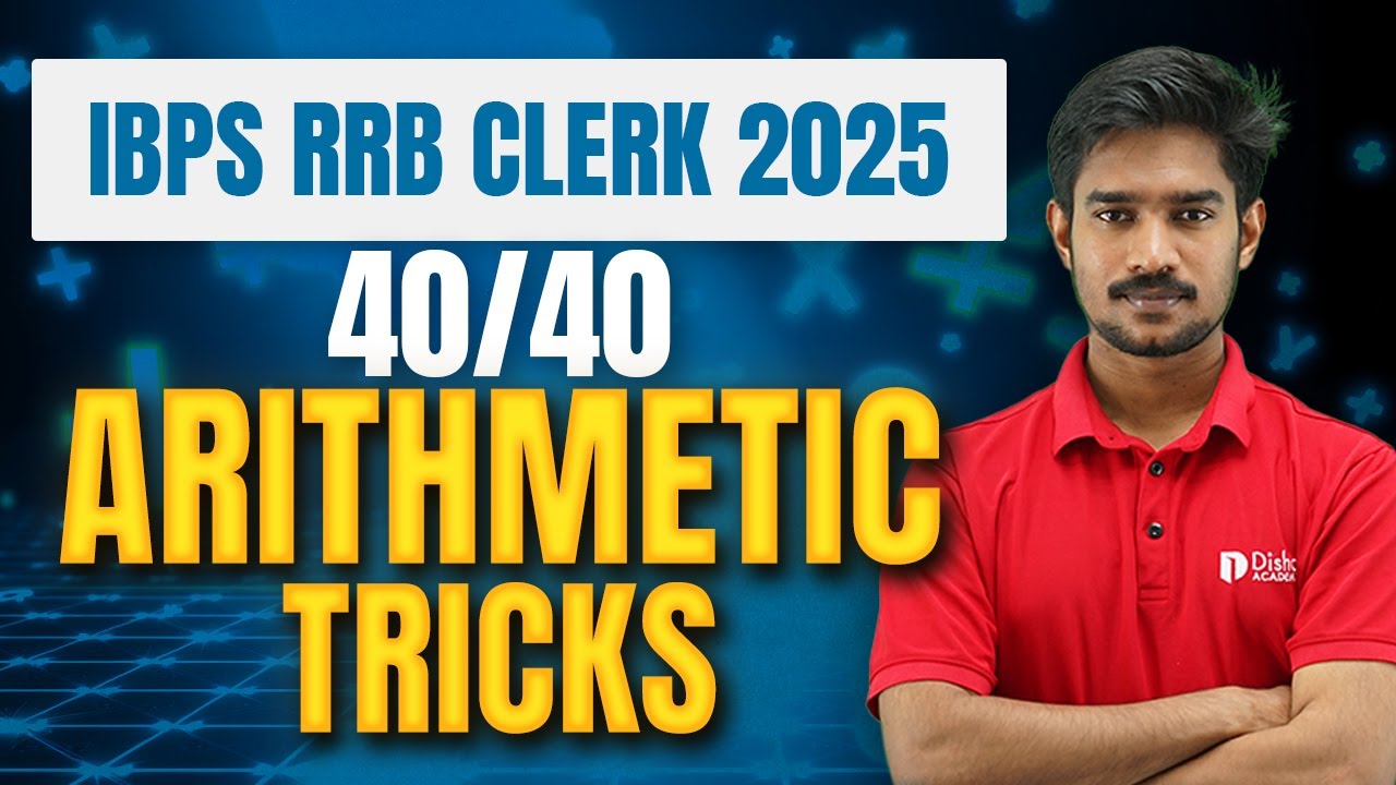 IBPS RRB CLERK 2025 | 40/40 | ARITHMETIC TRICKS By AKHIL SIR #ibps # ...