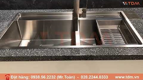 TDM.VN | Review chậu rửa chén Malloca MS 6304T (MS6304T) chậu bếp 2 hộc inox chính hãng