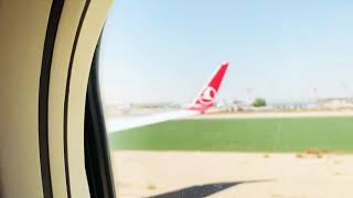 اقلاع طائره الخطوط التركيه من مطار الكويت الدولي  Kuwait International Air port