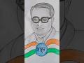 Dr.Bhimrao Ambedkar easy  Sketching Drawing 😍💥|#short #ytshorts #artist #viral