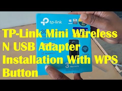 TP Link Mini Wireless  USB Adapter TL-WN823N Installation With WPS Button#installation#how#wireless