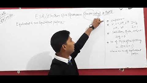 ESR spectroscopy..#part2