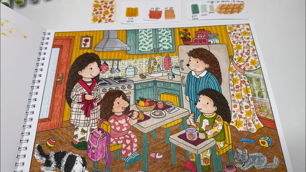 Coloriamo insieme 🦔 Beliart LIVE – L’autunno dei ricci “La colazione” (parte 6)