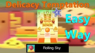 Rolling Sky Level 49 - Delicacy Temptation - 100% Completed - Easy Way