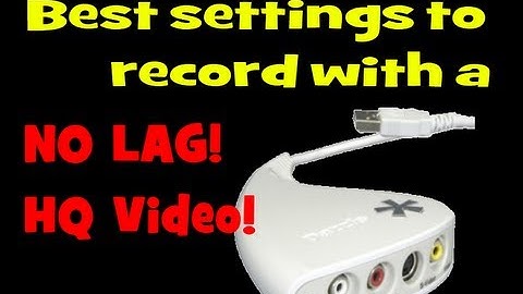 [HD] Best Setup to record with a Dazzle Capture Card